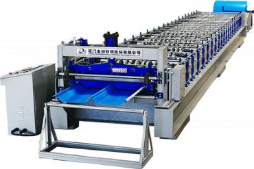 Máquina de conformação de rolos para painéis de parede